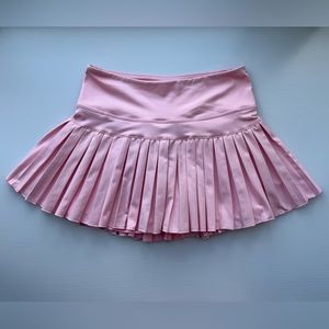 Gold Hinge Baby Pink Pleated Tennis Skirt Size Small
